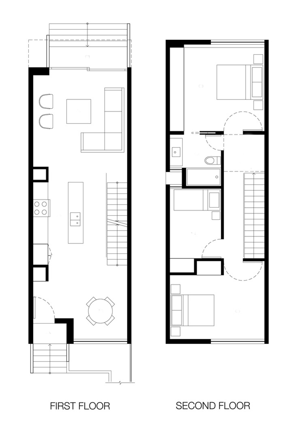 Floor Simple House Building Design